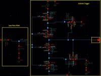 Alternative LPF and Schmitt Trigger Designs for 350nm IC With Minimal Components