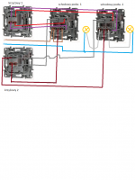 Controlling 2 Independent Light Points from 3 Places: Legrand Niloe Connectors, Cross & Stair