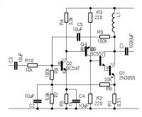 Jak sterować tranzystorem 2N3055 w wzmacniaczu audio?