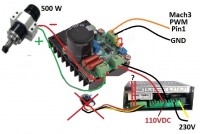 Jak podłączyć +10V z zasilacza do Pin1 w MACH3 dla sterownika Longs-TB3DV?