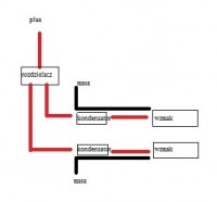 Instalacja audio w Passat B5: Spectron sp-a1500d, Blaupunkt 760W, kondensatory 1uF i 1.2uF