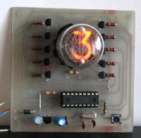 Zegar NIXIE na jednej lampie - SINGLE NIXIE CLOCK