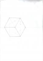 Rysunek techniczny, rysowanie sześcianu