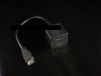 Czy tani splitter HDMI za 30 zł z DVD na 2 TV działa bez zakłóceń?