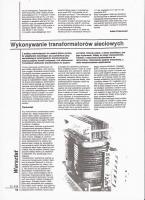 Obliczanie i Wykonywanie Transformatorów Sieciowych