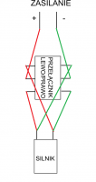 Wiper Motor System Connection with Left-Right Switch and Two Limit Switches