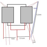 Jak podłączyć transformator TS150/1 do kolumny 7,2 Ohm?