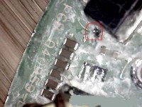 Citroen C5 - uszkodzony element SMD w sterowniku wentylatora Valeo PCB040959-B