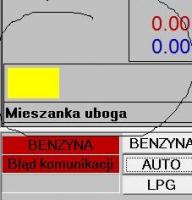Volvo S80 LPG VTEC brak odczytu lambda