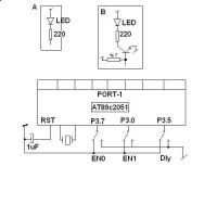 Waz swietlny na 8 LEDach z PWM