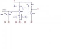 Schemat wzmacniacz dwutranzystorowy 10MHz - ew. korekty