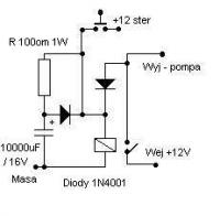 Odcięcie paliwa. Dwa przekaźniki od centralnego zamka i włącznik.