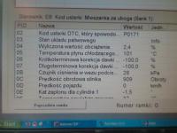 opel astra III bląd od dawki p0171